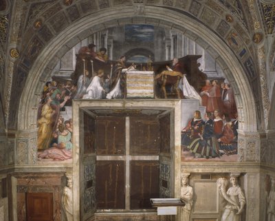 La Messa di Bolsena, Stanza di Eliodoro, 1512-14 da Raffaello Sanzio Raphael